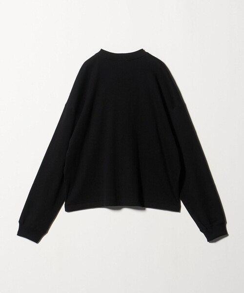 H BEAUTY&YOUTH UNITED ARROWS(エイチビューティーアンドユースユナイテッドアローズ)の「<H>SUVIN MIX テレコクルーネック ロングスリーブ(Tシャツ/カットソー・メンズ・グレー系/ブラック・S/M/L)」の4枚目の写真