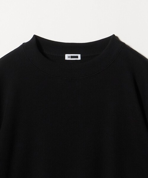 H BEAUTY&YOUTH UNITED ARROWS(エイチビューティーアンドユースユナイテッドアローズ)の「<H>SUVIN MIX テレコクルーネック ロングスリーブ(Tシャツ/カットソー・メンズ・グレー系/ブラック・S/M/L)」の5枚目の写真