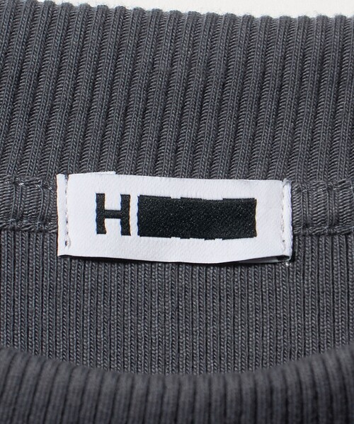 H BEAUTY&YOUTH UNITED ARROWS(エイチビューティーアンドユースユナイテッドアローズ)の「<H>SUVIN MIX テレコクルーネック ロングスリーブ(Tシャツ/カットソー・メンズ・グレー系/ブラック・S/M/L)」の7枚目の写真