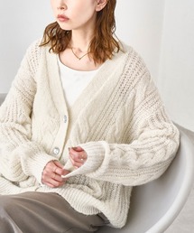 ROPE' PICNIC | ゆるケーブル編みVネックニットカーディガン(カーディガン/ボレロ)