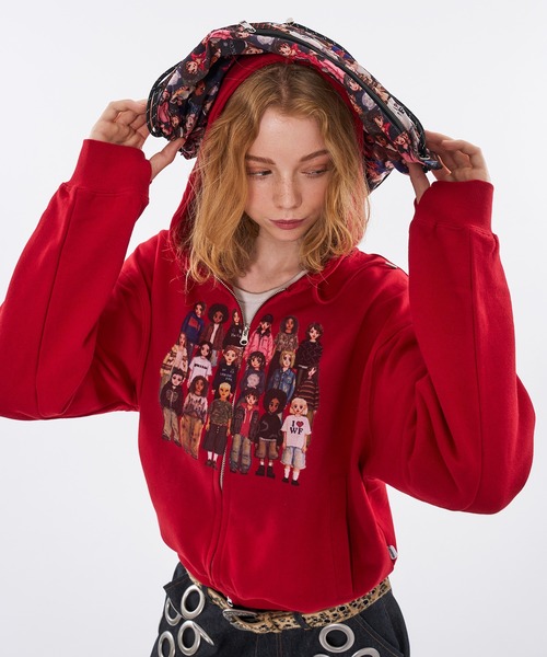 PIXEL MODEL DESIGN ZIP HOODIE / ピクセルモデルデザインジップ