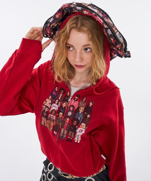 PIXEL MODEL DESIGN ZIP HOODIE / ピクセルモデルデザインジップ