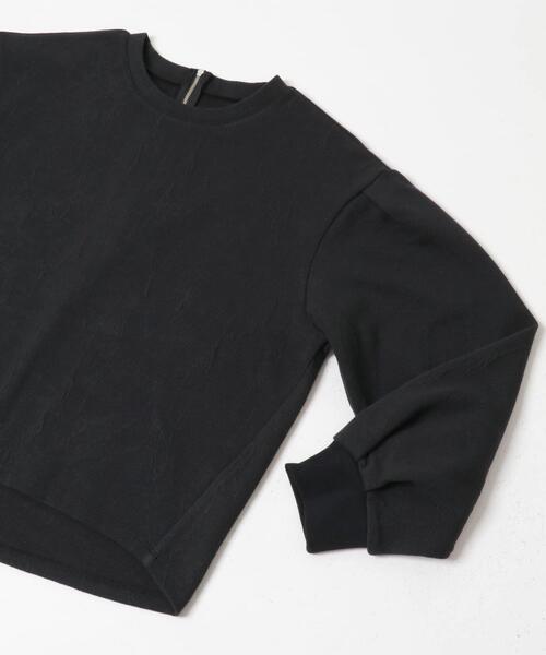 URBAN RESEARCH ROSSO WOMEN（アーバンリサーチ　ロッソ）の「タックスリーブジャガードスウェット（スウェット・レディース・ブラック/ホワイト・FREE）」の15枚目の写真