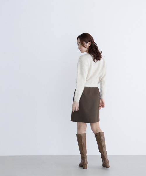 NATURAL BEAUTY BASIC(ナチュラルビューティーベーシック)の「◇【白宮みずほさんコラボカラー:ピンク】デザインボタンラメシャギーカーディガン(カーディガン/ボレロ・レディース・ライトグリーン/オフホワイト/グレイッシュベージュ/ピンク・FREE)」の22枚目の写真