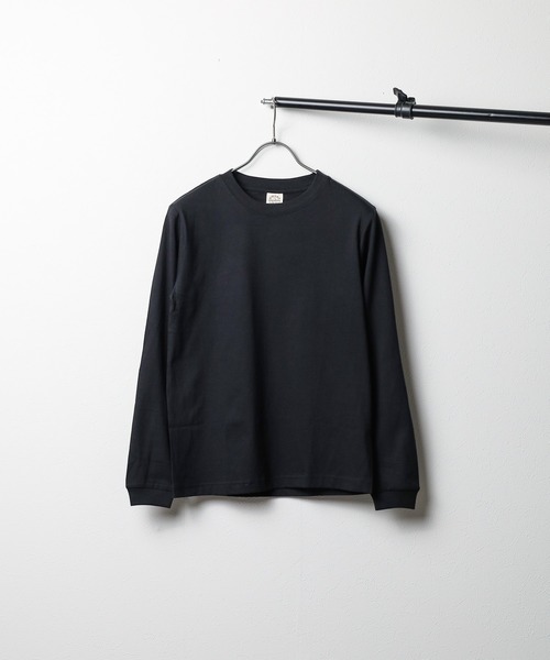 ARCHIVER(アーカイバ)の「【RES】オーガニックコットンロングスリーブTシャツ(Tシャツ/カットソー・レディース・スミクロ/ナチュラル・SMALL)」の2枚目の写真
