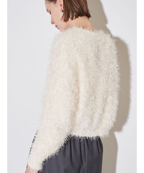 ELENDEEK（エレンディーク）の「シャギーヤーンニット（ニット/セーター・レディース・ブラック/アイボリー/ブルー/グレー・FREE）」の2枚目の写真