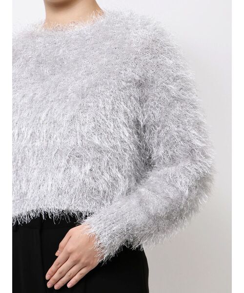 ELENDEEK（エレンディーク）の「シャギーヤーンニット（ニット/セーター・レディース・ブラック/アイボリー/ブルー/グレー・FREE）」の18枚目の写真