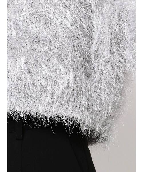 ELENDEEK（エレンディーク）の「シャギーヤーンニット（ニット/セーター・レディース・ブラック/アイボリー/ブルー/グレー・FREE）」の17枚目の写真