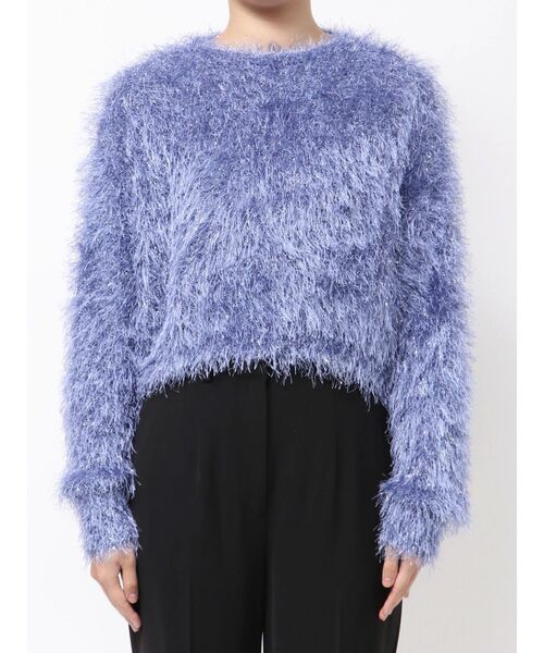 ELENDEEK（エレンディーク）の「シャギーヤーンニット（ニット/セーター・レディース・ブラック/アイボリー/ブルー/グレー・FREE）」の13枚目の写真