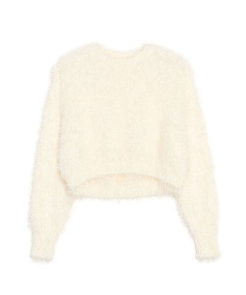 ELENDEEK（エレンディーク）の「シャギーヤーンニット（ニット/セーター・レディース・ブラック/アイボリー/ブルー/グレー・FREE）」の8枚目の写真