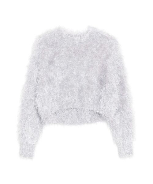 ELENDEEK（エレンディーク）の「シャギーヤーンニット（ニット/セーター・レディース・ブラック/アイボリー/ブルー/グレー・FREE）」の5枚目の写真