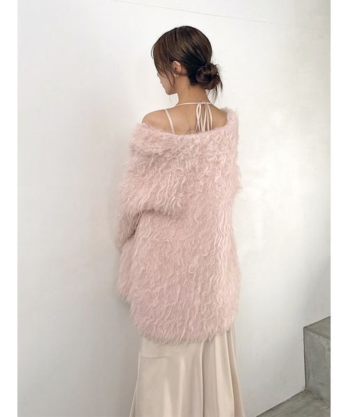 SNIDEL（スナイデル）の「シャギーカーディガン（カーディガン/ボレロ・レディース・アイボリー/ライトピンク/ネイビー・F）」の15枚目の写真