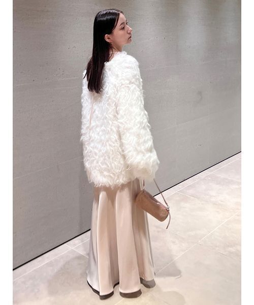 SNIDEL（スナイデル）の「シャギーカーディガン（カーディガン/ボレロ・レディース・アイボリー/ライトピンク/ネイビー・F）」の21枚目の写真