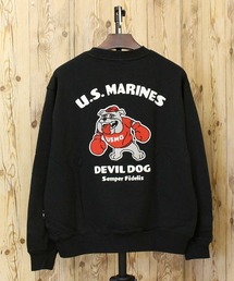 USMC BULLDOG CREWNECK SWEAT