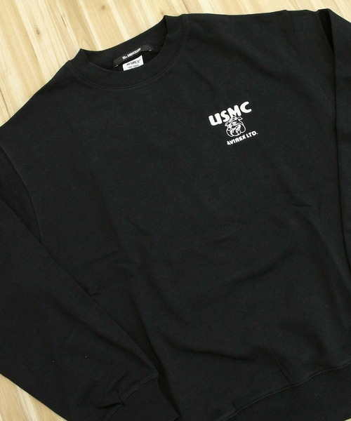 AVIREX(アヴィレックス)の「USMC BULLDOG CREWNECK SWEAT(スウェット・メンズ・ブラック・M/L/XL/XXL)」の4枚目の写真