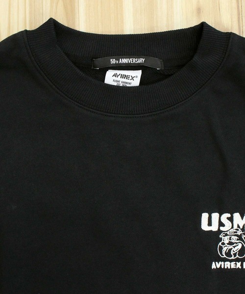 AVIREX(アヴィレックス)の「USMC BULLDOG CREWNECK SWEAT(スウェット・メンズ・ブラック・M/L/XL/XXL)」の5枚目の写真