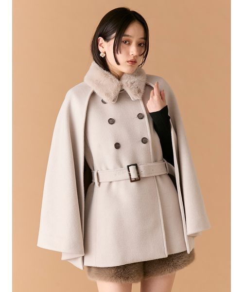 LILY BROWN（リリーブラウン）の「ノーカラーヴィンテージコート