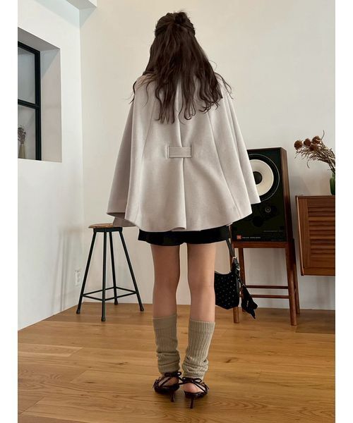 ファー付き3wayケープコート（その他アウター）｜LILY BROWN（リリー