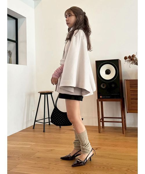 新品未使用LILY BROWN（リリー ブラウン）ファー付き3wayケープコート セール】ファー付き3wayケープコート（その他アウター）｜LILY BROWN