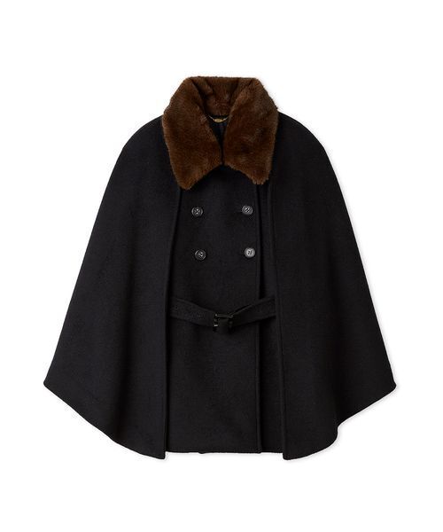 新品未使用LILY BROWN（リリー ブラウン）ファー付き3wayケープコート ファー付き3wayケープコート(コート)｜アウター｜LILY BROWN（リリー