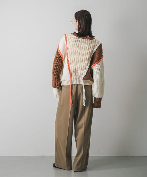 セール】パッチワークセーター（ニット/セーター）｜SENSE OF PLACE by