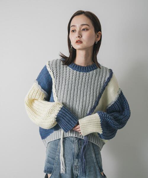 セール】パッチワークセーター（ニット/セーター）｜SENSE OF PLACE by
