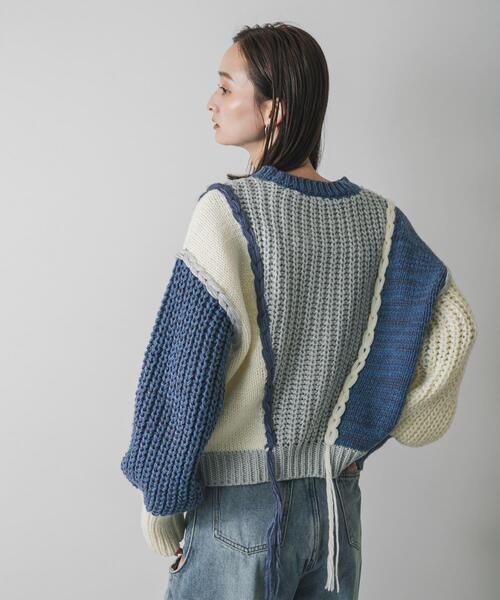 セール】パッチワークセーター（ニット/セーター）｜SENSE OF PLACE by