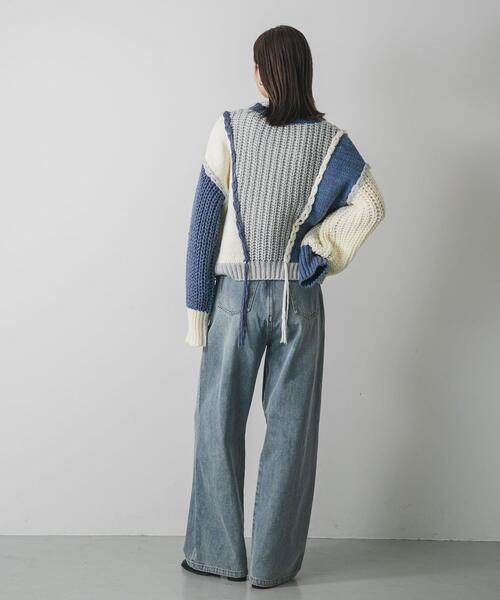 セール】パッチワークセーター（ニット/セーター）｜SENSE OF PLACE by