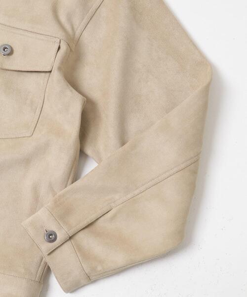 襟切替スウェードタッチシャツジャケット（ブルゾン）｜URBAN RESEARCH