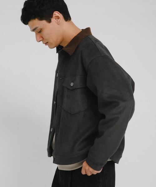 襟切替スウェードタッチシャツジャケット（ブルゾン）｜URBAN RESEARCH