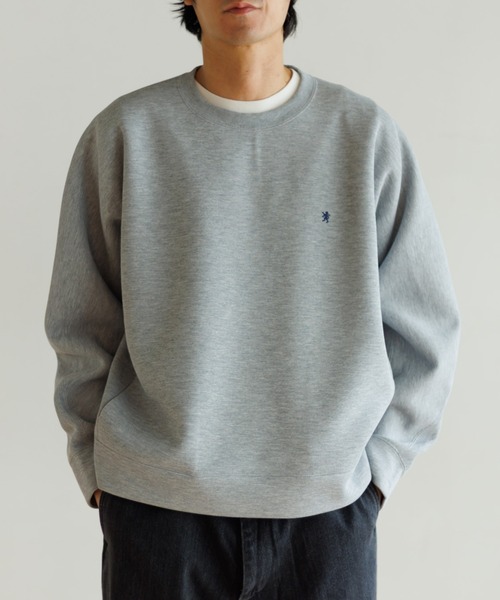 GYMPHLEX(ジムフレックス)の「Gymphlex / DDN_CREW NECK P.O.(スウェット・メンズ・チャコール/アイボリー・L)」の2枚目の写真