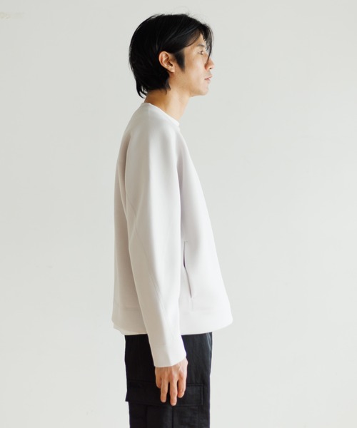 GYMPHLEX(ジムフレックス)の「Gymphlex / DDN_CREW NECK P.O.(スウェット・メンズ・チャコール/アイボリー・L)」の5枚目の写真