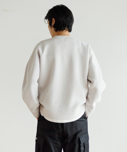 GYMPHLEX(ジムフレックス)の「Gymphlex / DDN_CREW NECK P.O.(スウェット・メンズ・チャコール/アイボリー・L)」の7枚目の写真
