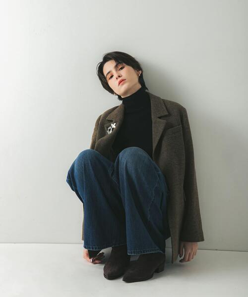 URBAN RESEARCH（アーバンリサーチ）の「『UR TECH』ハイネックリブニット（ニット/セーター・レディース・ブラック/ホワイト系その他/ブラウン系その他/オフホワイト・FREE）」の22枚目の写真