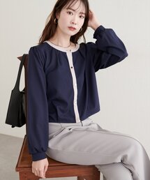 【WEB限定】タックヘム羽織ブラウス