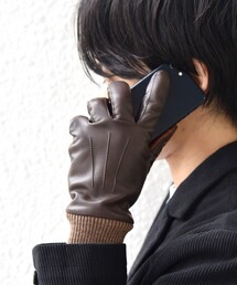 SHIPS any（シップス エニィ）の「SHIPS any:〈スマホ/タッチパネル対応〉シープレザー リブ グローブ◇（手袋）」