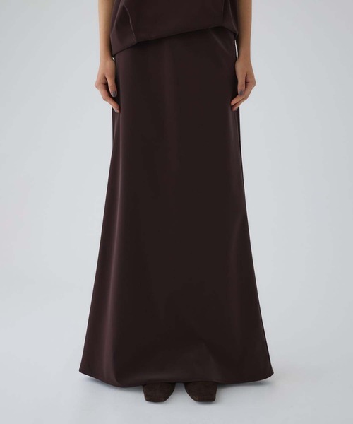 RIM.ARK（リムアーク）の「【RIM.ARK/リムアーク】Shimmer maxi SK/シマーマキシスカート（スカート・レディース・ブラック/ワイン・36/38）」の16枚目の写真