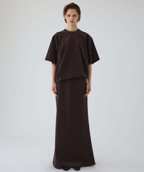 RIM.ARK（リムアーク）の「【RIM.ARK/リムアーク】Shimmer maxi SK/シマーマキシスカート（スカート・レディース・ブラック/ワイン・36/38）」の11枚目の写真