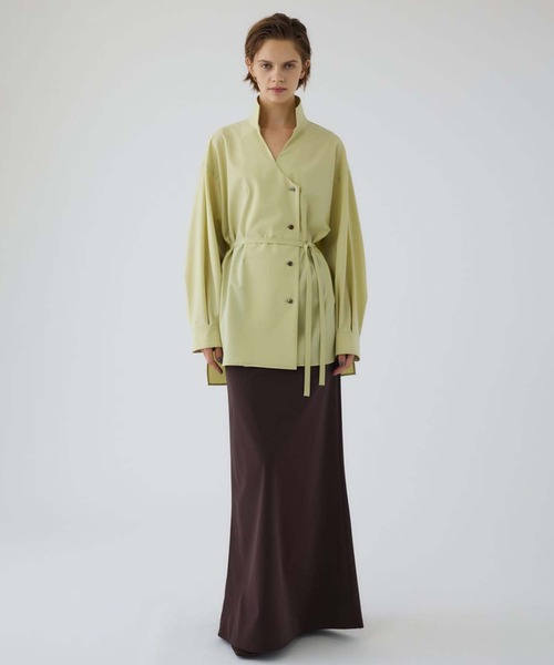 RIM.ARK（リムアーク）の「【RIM.ARK/リムアーク】Shimmer maxi SK/シマーマキシスカート（スカート・レディース・ブラック/ワイン・36/38）」の14枚目の写真