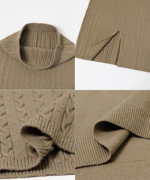 F by ROSSO(エフバイロッソ)の「F by ROSSO ウォッシャブル抗ピルニット+スカート(ニット/セーター・レディース・チャコールグレー/モカ・FREE)」の17枚目の写真