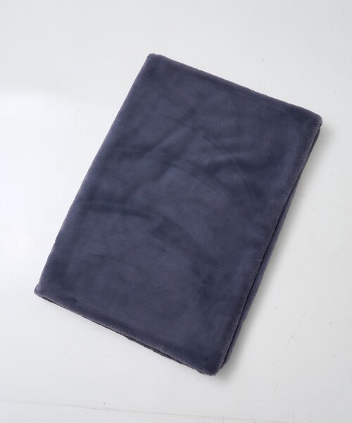 collex（コレックス）の「エコファーブランケット 100×140㎝（ブランケット・レディース・グレー/ベージュ・フリー）」の5枚目の写真