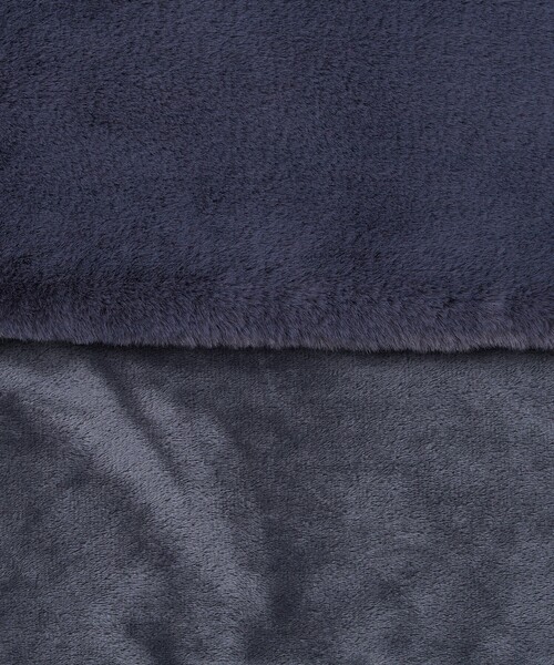 collex（コレックス）の「エコファーブランケット 100×140㎝（ブランケット・レディース・グレー/ベージュ・フリー）」の6枚目の写真