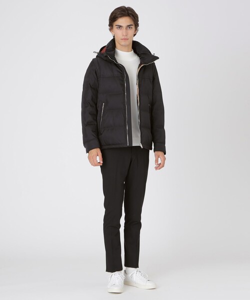 BLACK LABEL CRESTBRIDGE（ブラックレーベル・クレストブリッジ）の「【10th ANNIVERSARY】LIMONTAナイロンシャドーチェックダウン（ブルゾン・メンズ・ブラック・L/M/XL）」の4枚目の写真