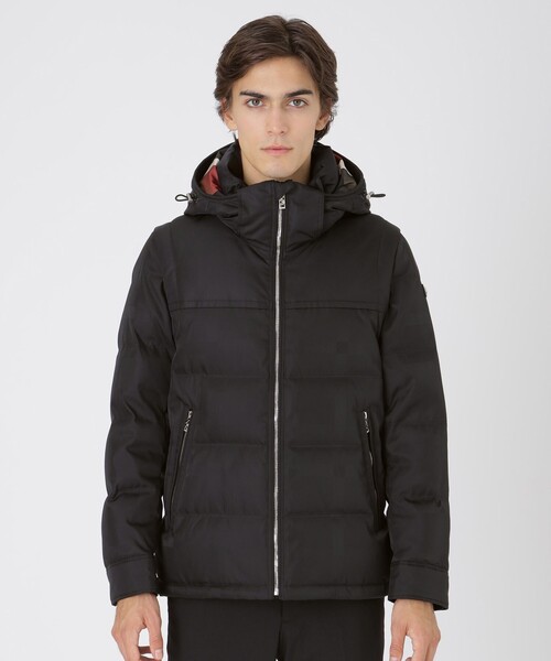 BLACK LABEL CRESTBRIDGE（ブラックレーベル・クレストブリッジ）の「【10th ANNIVERSARY】LIMONTAナイロンシャドーチェックダウン（ブルゾン・メンズ・ブラック・L/M/XL）」の3枚目の写真