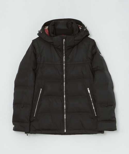 BLACK LABEL CRESTBRIDGE（ブラックレーベル・クレストブリッジ）の「【10th ANNIVERSARY】LIMONTAナイロンシャドーチェックダウン（ブルゾン・メンズ・ブラック・L/M/XL）」の5枚目の写真