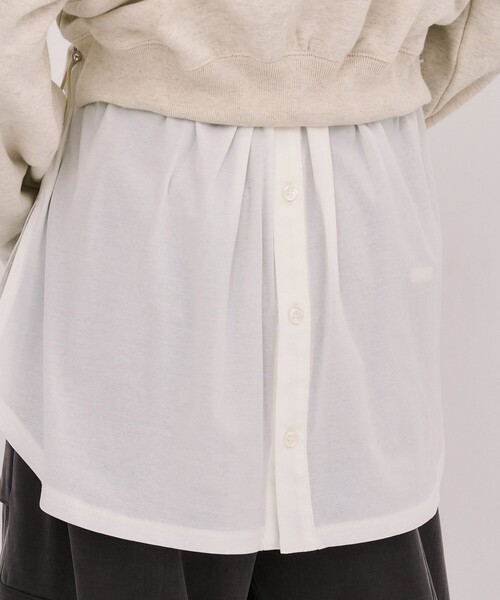 UNITED TOKYO(ユナイテッドトウキョウ)の「レイヤードスウェットプルオーバー(スウェット・レディース・ブラック/アイボリー・FREE)」の10枚目の写真