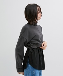 UNITED TOKYO | レイヤードスウェットプルオーバー|ウォッシャブル/ロンT/春服(スウェット)