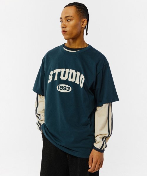 1993STUDIO(1993スタジオ)の「スタジオアーチロゴTシャツ_グリーン(Tシャツ/カットソー・レディース・その他・SMALL/MEDIUM/LARGE)」の5枚目の写真