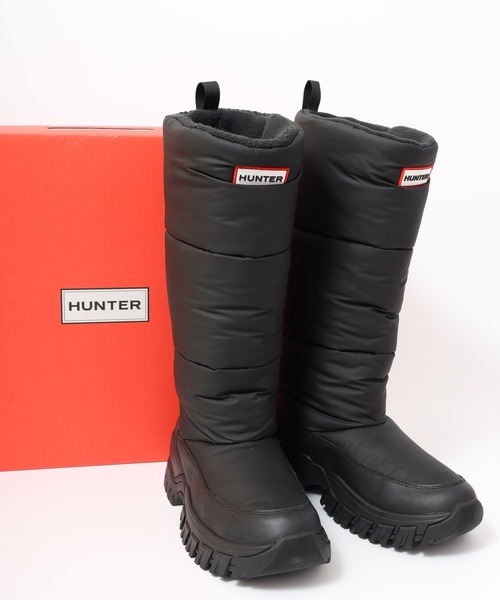 HUNTER(ハンター)の「HUNTER イントレピッド ワンダラー トール スノー ブーツ(ブーツ・レディース・オフホワイト/ブラック・25cm/23cm/24cm)」の2枚目の写真