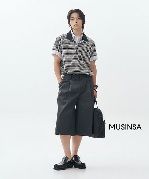MUSINSA STANDARD（ムシンサスタンダード）の「リラックスドマイクロシアサッカー半袖シャツ[スカイブルー]（シャツ/ブラウス・メンズ・その他・SMALL/MEDIUM/XX-LARGE/LARGE/X-LARGE）」の8枚目の写真
